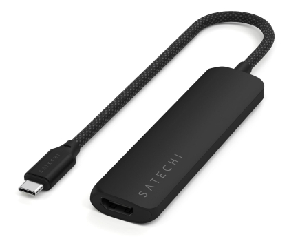Akcesoria Satechi 4-in-1 USB-C Slim Multiport Adapter 4K USB-C, czarny STP4SK